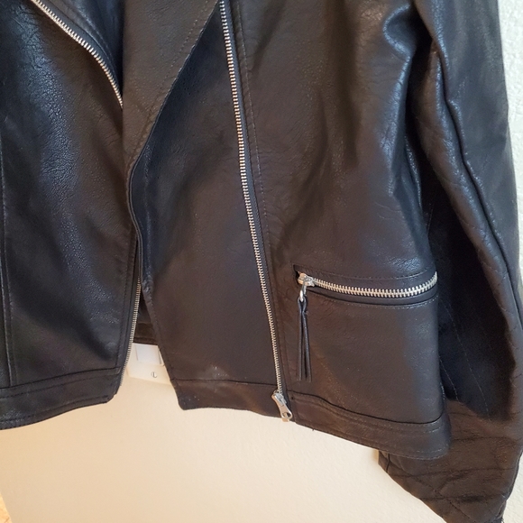Xhilaration Jackets & Coats Xhilaration Black Faux Leather Moto